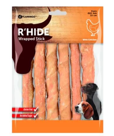 Flamingo Rhide Tavuk Sargılı Kemik Köpek Ödülü 180 GR 15 CM  | SRC: Barcode: 5400585129540