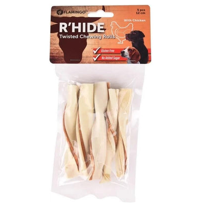 Flamingo Rhide Tavuklu Glutensiz Burgu Köpek Ödül Maması 70 GR 12 CM 5'LI  | SRC: Barcode: 5400585146127