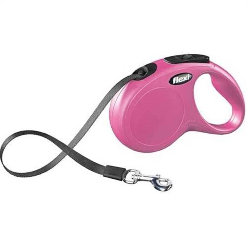 Flexi New Classic Şerit Otomatik Köpek Gezdirme Tasması 3 MT PEMBE XS  | SRC: Barcode: 4000498023136