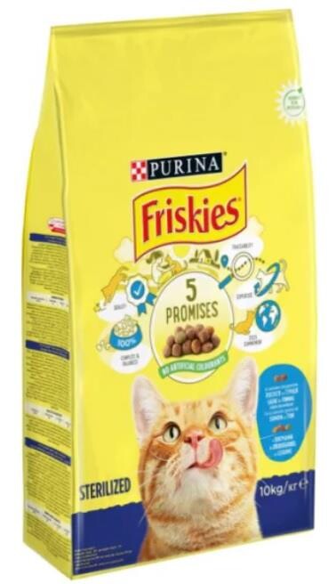 Friskies Somonlu Ve Sebzeli Kısırlaştırılmış Yetişkin Kedi Maması 10 KG  | SRC: Barcode: 07613033205064