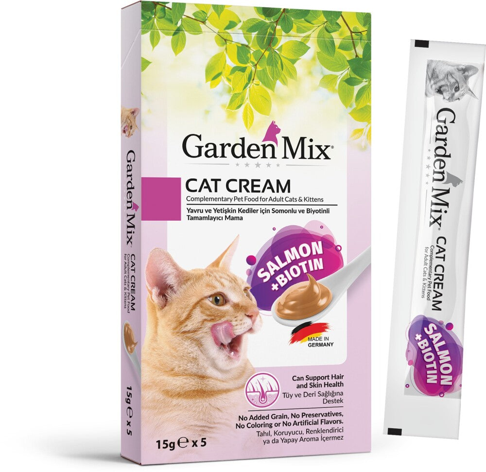 Garden Mix Kedi Kreması Somon Biotin 15 GR 5 ADET  | SRC: Barcode: 8681085428679