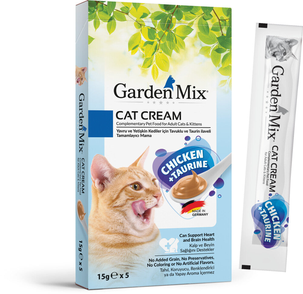 Garden Mix Kedi Kreması Tavuk Taurin 15 GR 5 ADET  | SRC: Barcode: 8681085428709