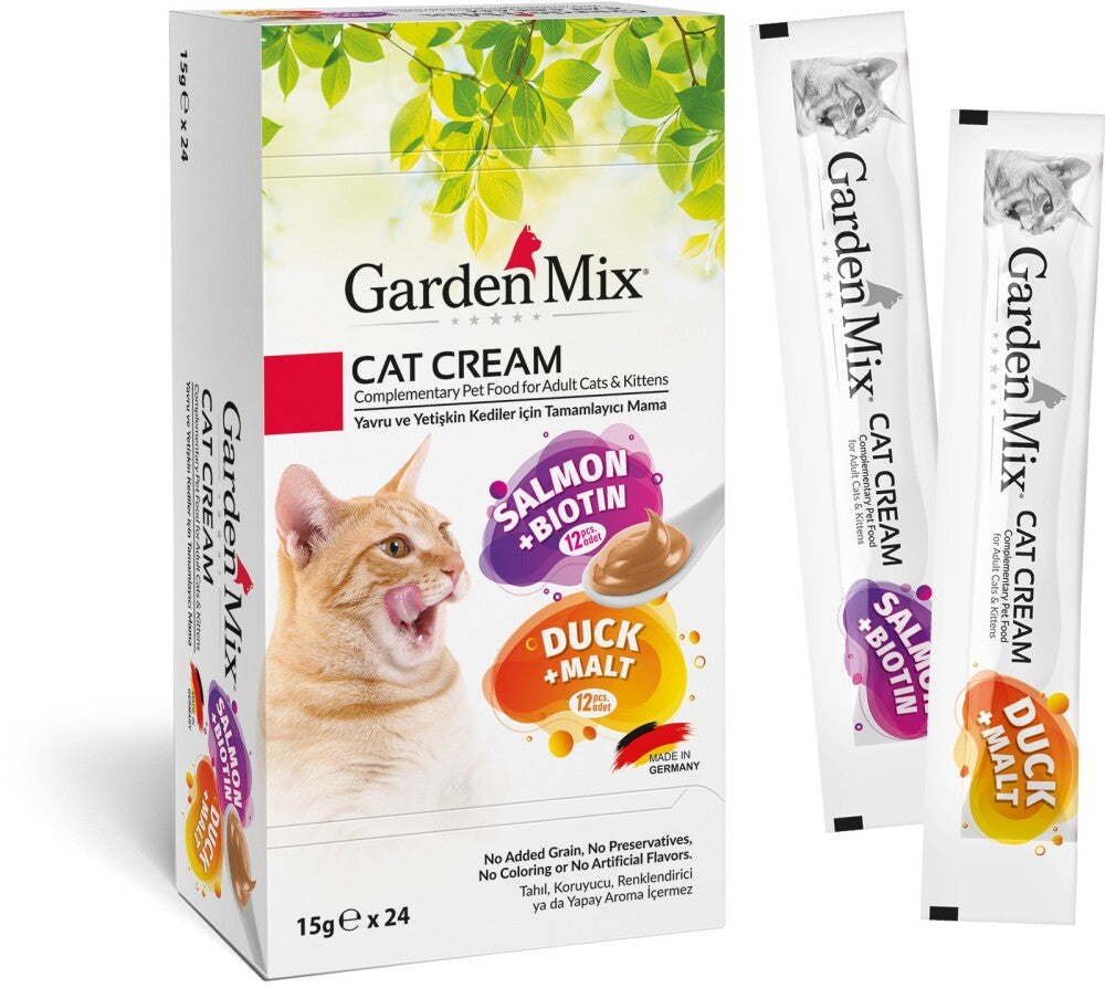 Garden Mix Kedi Kreması Xxl Somon Ördek 15 GR 24 ADET  | SRC: Barcode: 8681085428990