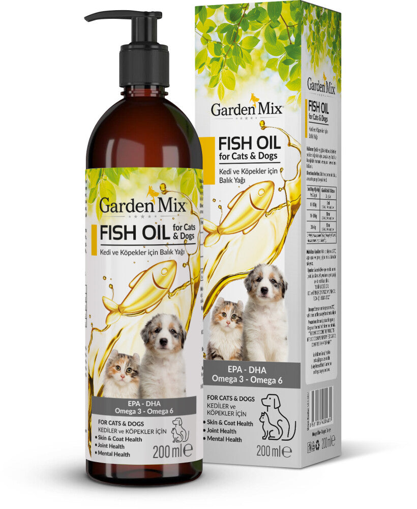 Garden Mix Kedi Ve Köpek Somon Yağı 200 ML  | SRC: Barcode: 8681085430481