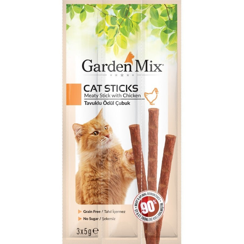 Gardenmix Tavuklu Kedi Stick Ödül 3*5GR  | SRC: Barcode: 8681085426385