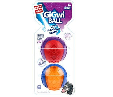 Gigwi Ball Sesli Sert Top Medium Köpek Oyuncağı 2'LI  | SRC: Barcode: 846295064101