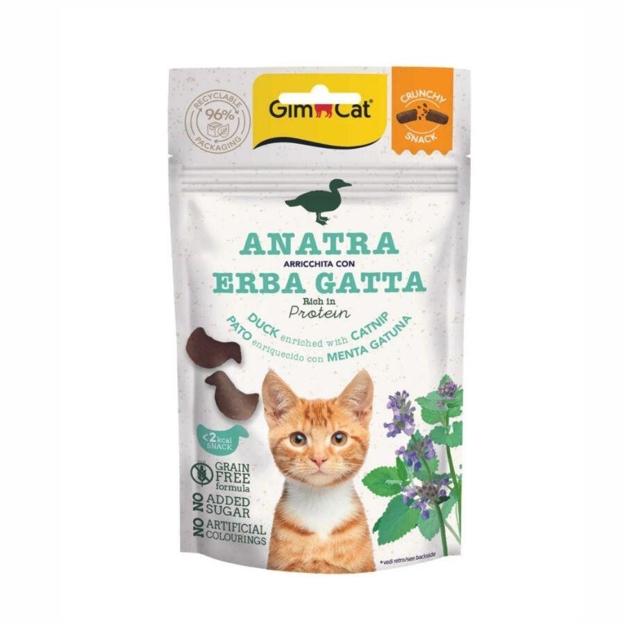 Gimcat Crunchy Ördekli Ve Kedi Otlu Tahılsız Kedi Ödül Maması 50 GR  | SRC: Barcode: 4002064422176