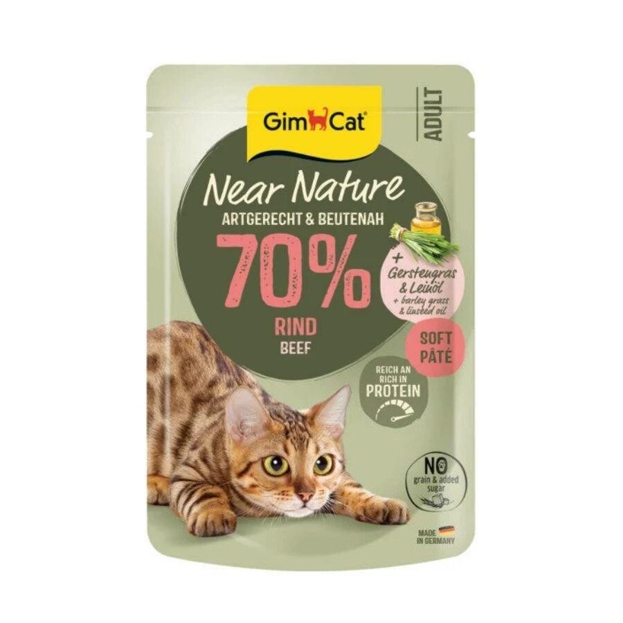 Gimcat Near Nature Sığırlı Yetişkin Kedi Konservesi 85 GR  | SRC: Barcode: 4002064430768