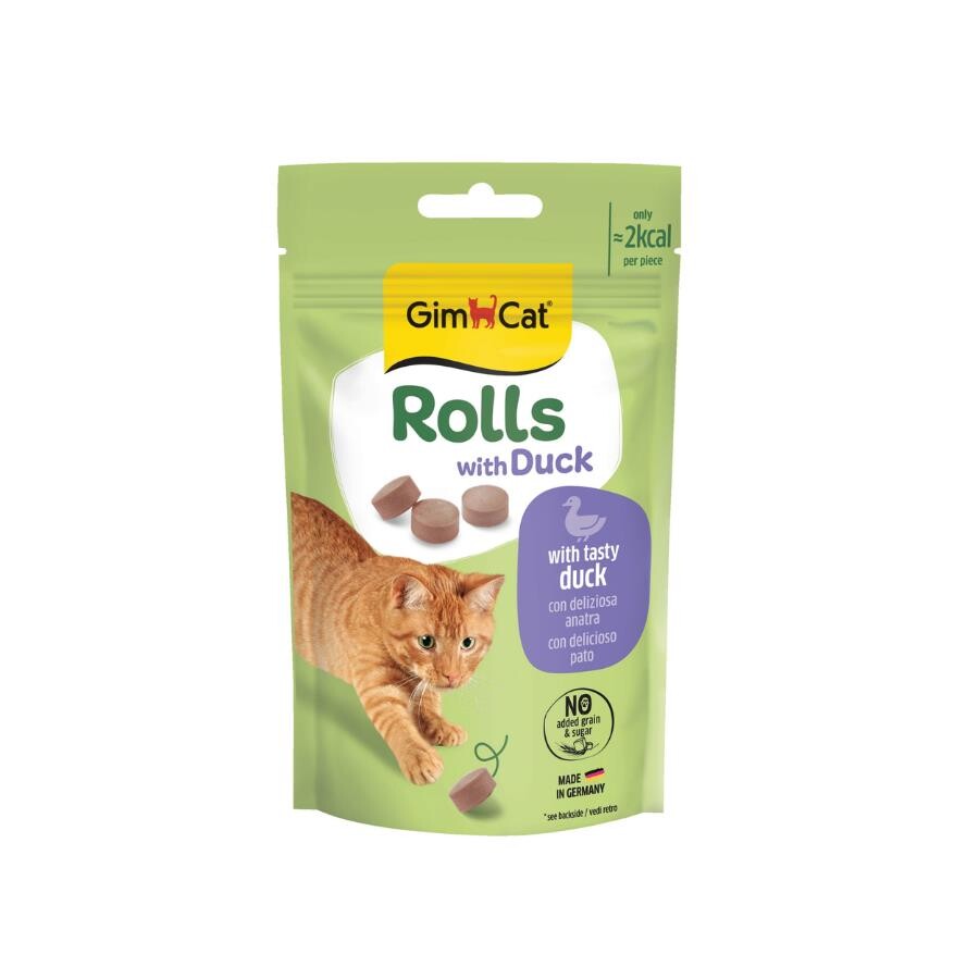 Gimcat Rolls With Duck Ördekli Kedi Ödül Tableti 50 GR  | SRC: Barcode: 4002064419817