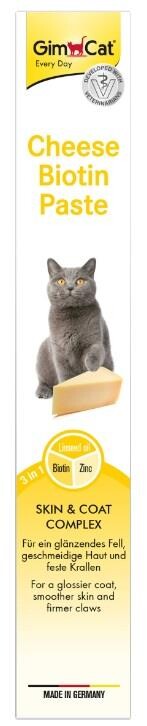 Gimcat Sağlıklı Tüy Gelşimi İçin Cheese Biotin Paste 100 GR  | SRC: Barcode: 4002064401362
