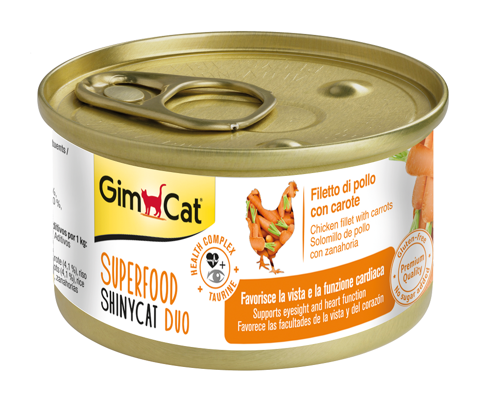 Gimcat Shinycat Sf Fileto Tavuklu Ve Havuçlu Kedi Konservesi 70 GR  | SRC: Barcode: 4002064414508