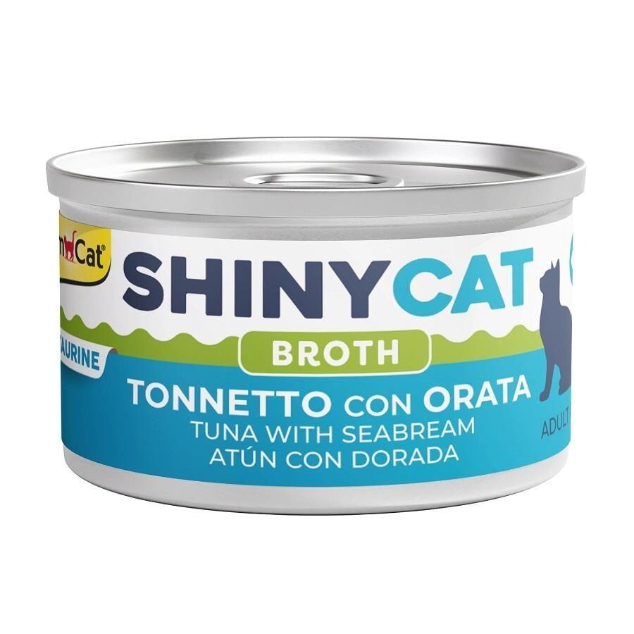 Gimcat Shinycat Soslu Ton Ve Çipura Balıklı Kedi Konservesi 70 GR  | SRC: Barcode: 4002064416816