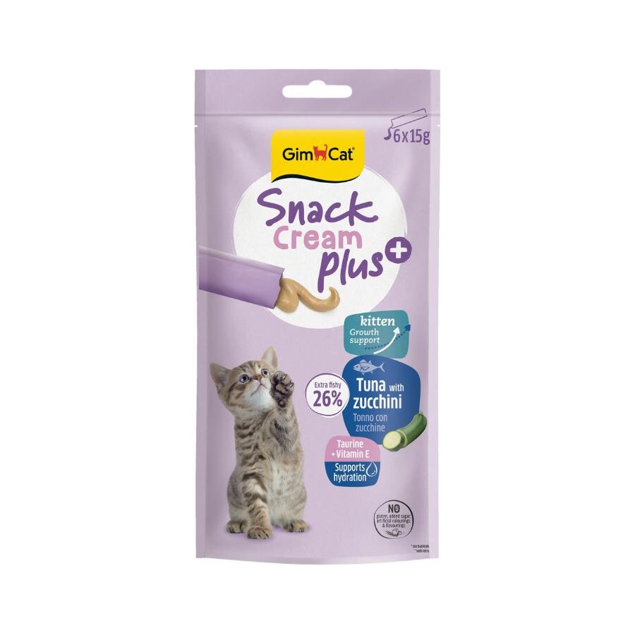 Gimcat Snack Cream Kitten Ton Balıklı & Kabaklı Kedi Ödülü 6X15GR  | SRC: Barcode: 4002064422596