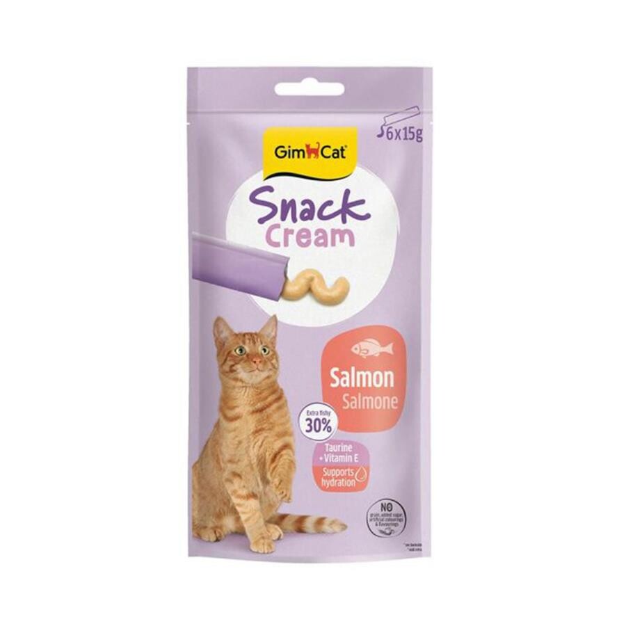Gimcat Snack Cream Somonlu Kedi Ödülü 6X15GR  | SRC: Barcode: 4002064422510