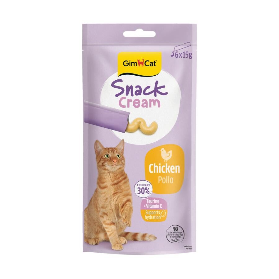 Gimcat Snack Cream Tavuklu Kedi Ödülü 6X15GR  | SRC: Barcode: 4002064422527