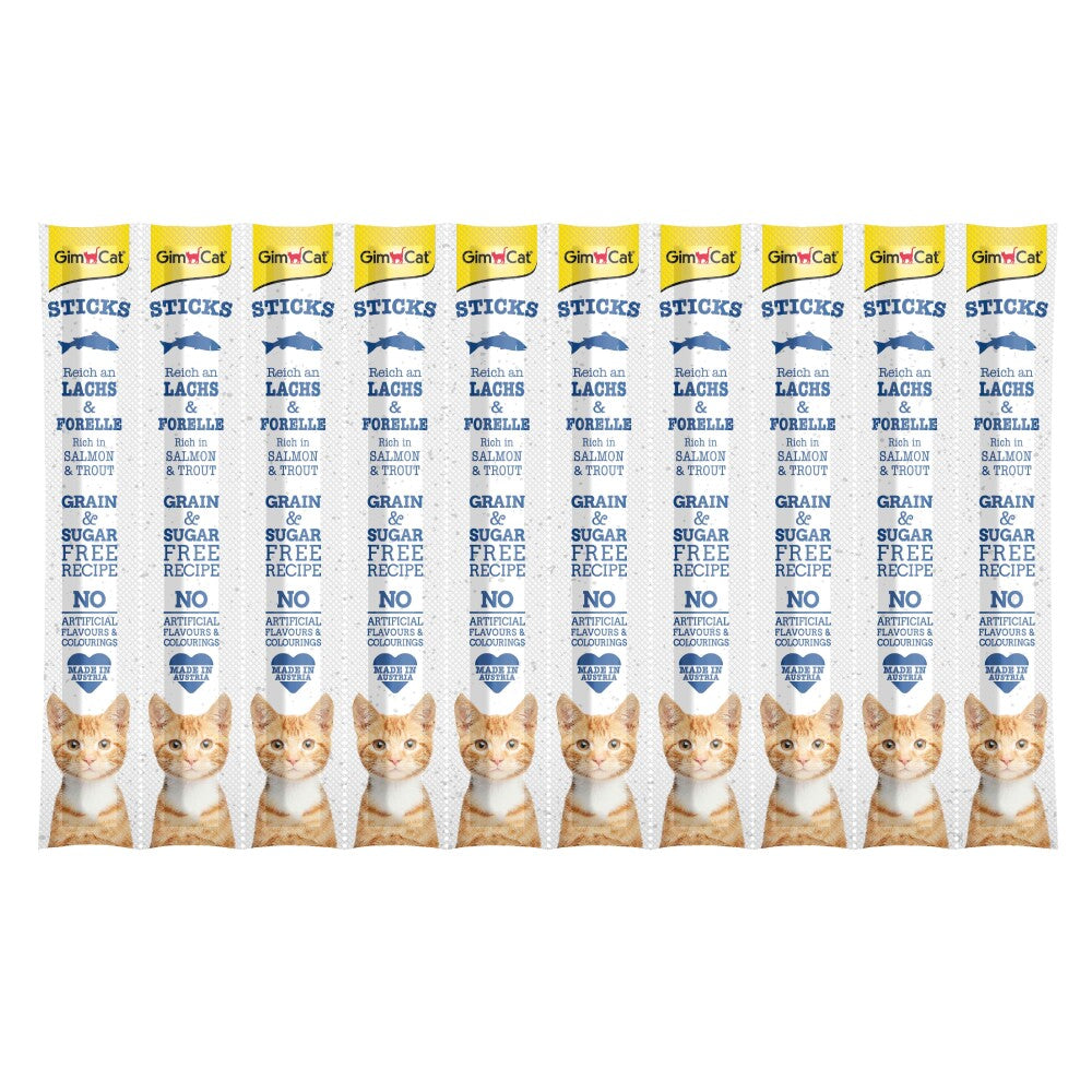 Gimcat Sticks Somon & Alabalıklı Ödül Çubukları 50 GR 10'LU  | SRC: Barcode: 4002064422091