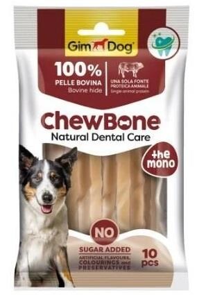 Gimdog Chew Bone Diş Sağlığı Destekleyici Naturel Burgu Köpek Çiğneme Kemiği 80 GR 10 ADET  | SRC: Barcode: 8009632070377