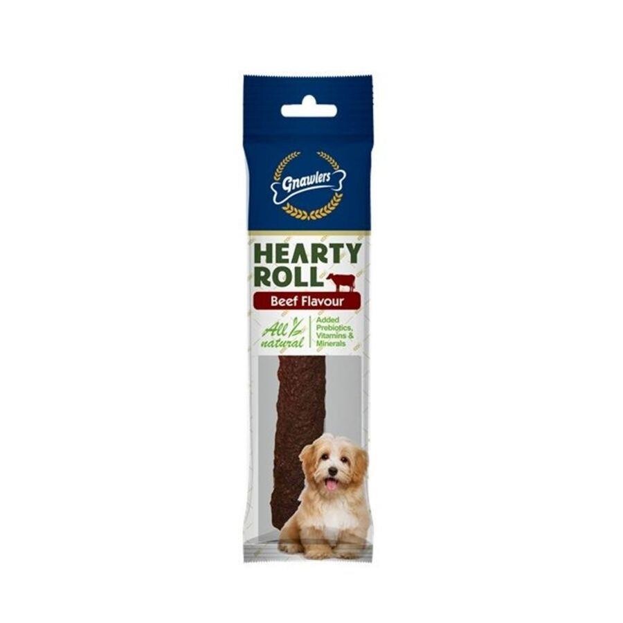 Gnawlers Hearty Roll Doğal Kolajen Biftekli Köpek Ödül Kemiği 40 GR 11.5 CM  | SRC: Barcode: 6942133301194
