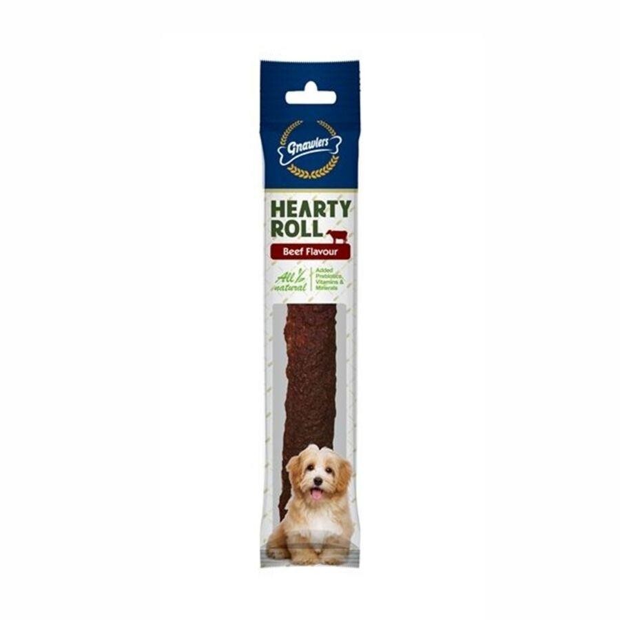 Gnawlers Hearty Roll Doğal Kolajen Biftekli Köpek Ödül Kemiği 80 GR 22.5 CM  | SRC: Barcode: 6942133306601
