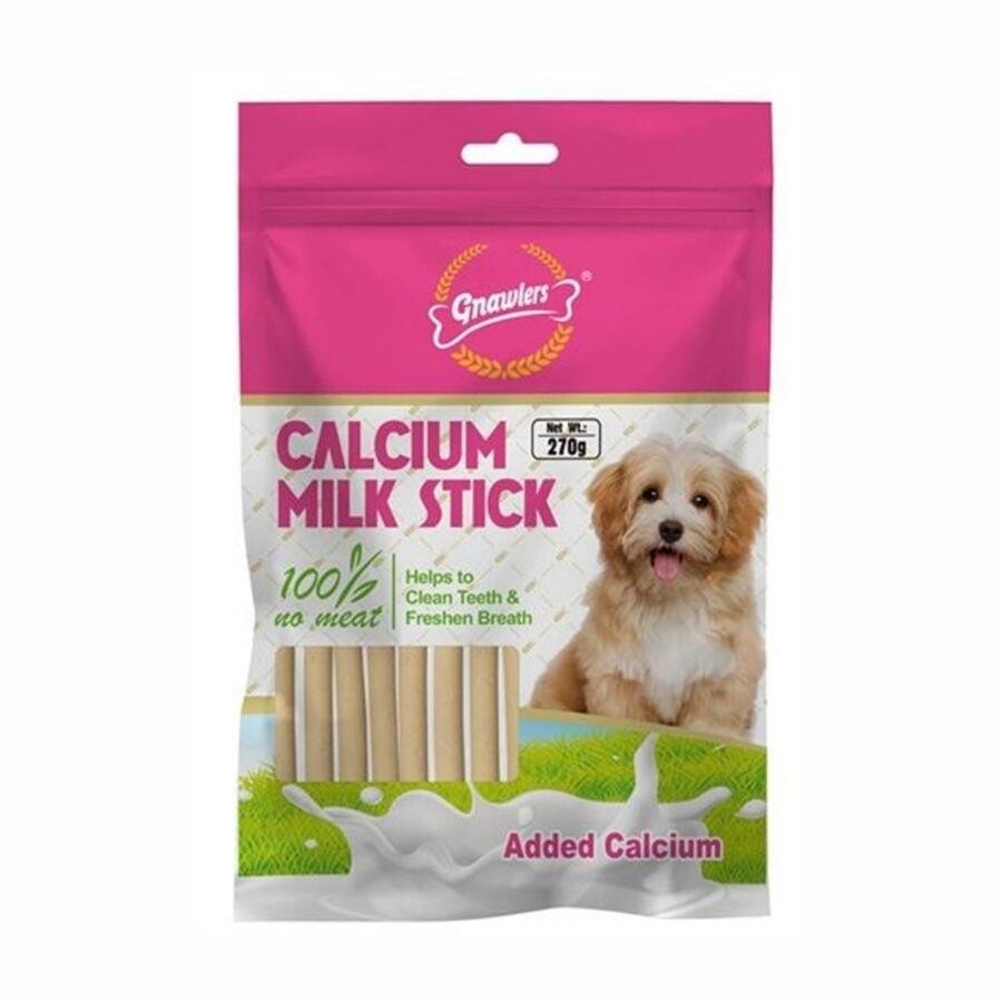 Gnawlers Kalsiyumlu Sütlü Stick Köpek Ödül Kemiği 270 GR  | SRC: Barcode: 6942133306588
