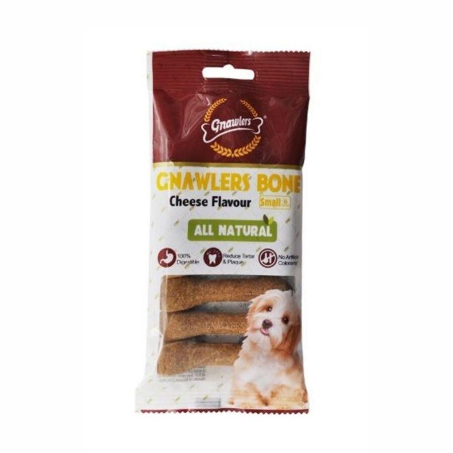 Gnawlers Peynir Aromalı Köpek Ödül Kemiği 108 GR 7.5 CM S  | SRC: Barcode: 6942133301118