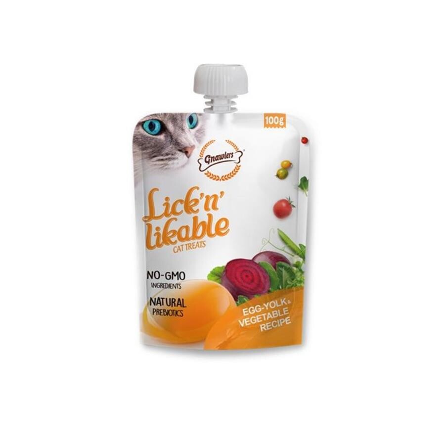 Gnawlers Yumurta Sarısı Ve Sebzeli Krema Kedi Ödül Maması 100GR  | SRC: Barcode: 6942133312152