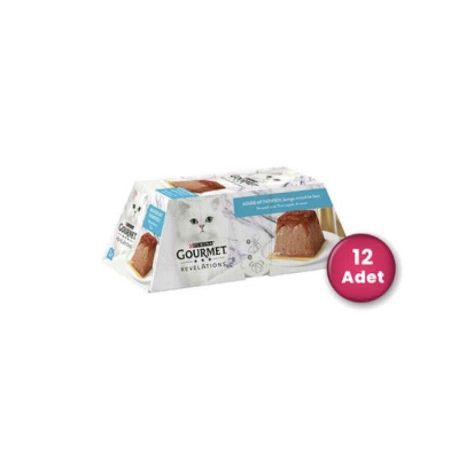 Gourmet Gold Revelations Ton Balıklı Ezme Yetişkin Kedi Konservesi Paket 12'LI  | SRC: Barcode: 7613287071132