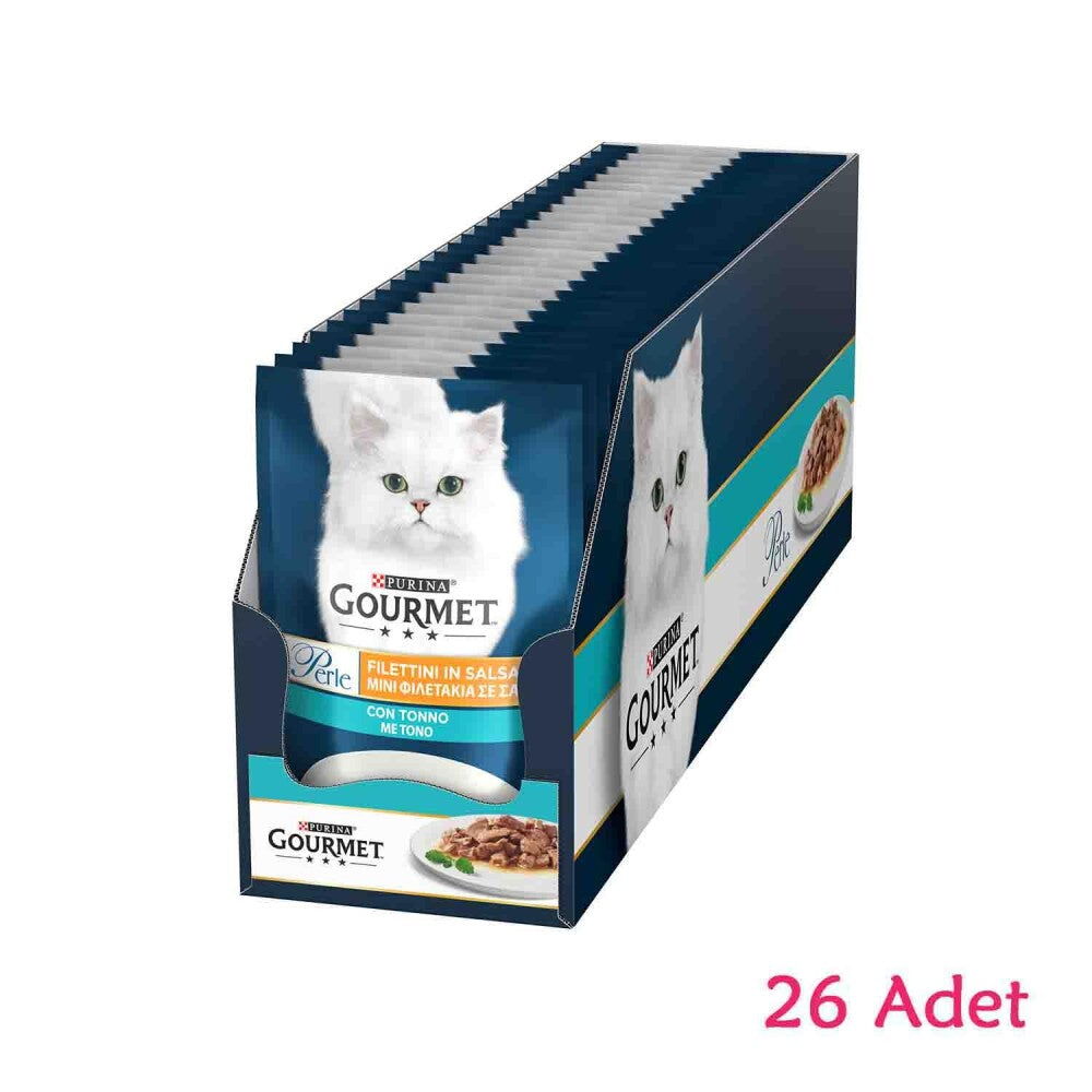 Gourmet Perle Pouch Izgara Ton Balıklı Yetişkin Kedi Konservesi 85 GR 26 ADET  | SRC: Barcode: 7613287602084