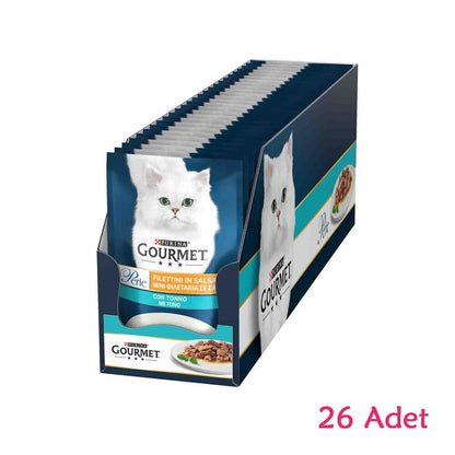 Gourmet Perle Pouch Izgara Ton Balıklı Yetişkin Kedi Konservesi 85 GR 26 ADET  | SRC: Barcode: 7613287602084