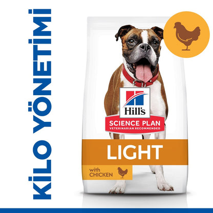 Hill's Science Plan Light Yetişkin Orta Irk Tavuklu Köpek Maması 2.5 KG  | SRC: Barcode: 052742025339