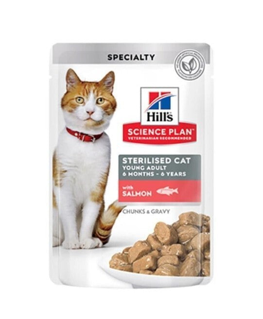 Hill's Science Plan Gravy Sterilesed Kısırlaştırılmış Somonlu Yaş Kedi Maması 85 GR TEKLI  | SRC: Barcode: 052742194202