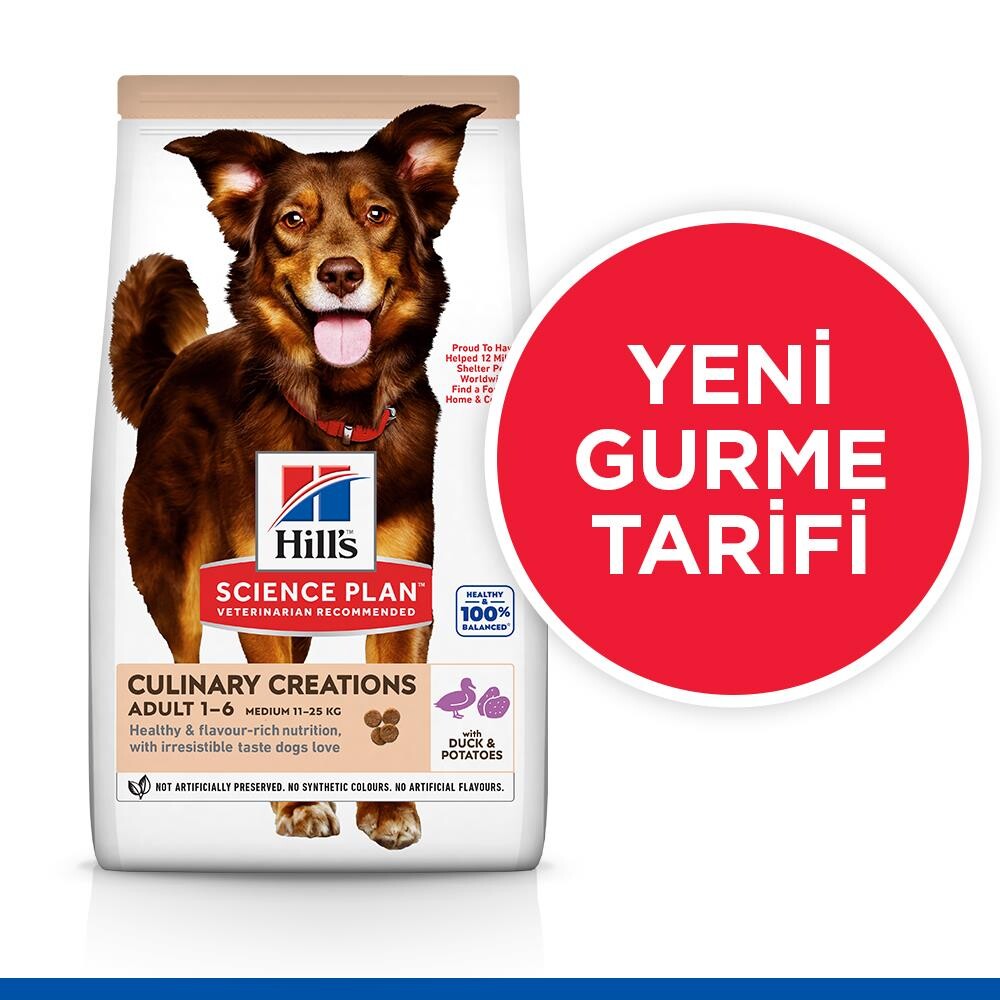 Hill's Science Plan Gurme Lezzet Yetişkin Orta Irk Ördek Ve Patatesli Köpek Maması 14 KG  | SRC: Barcode: 052742054735