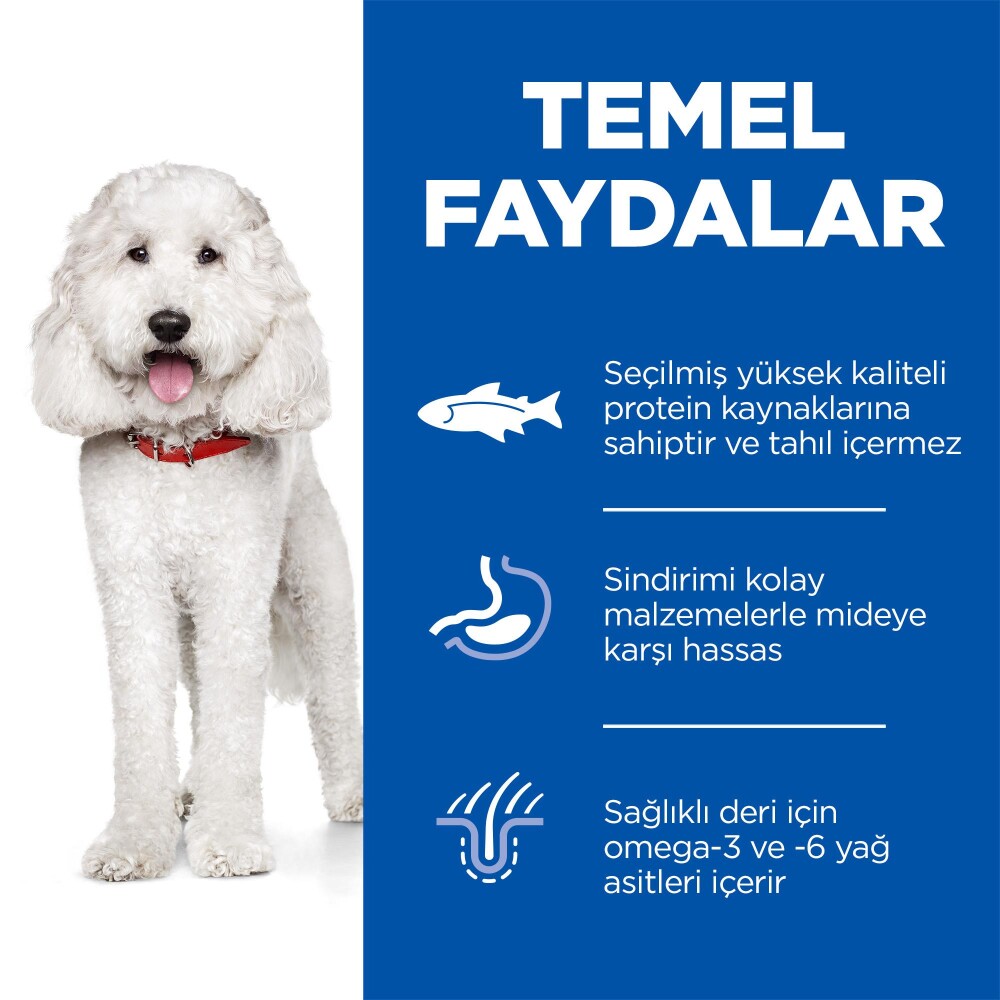 Hill's Science Plan Hypoallergenic Somonlu Orta Irk Yetişkin Köpek Maması 2.5 KG  | SRC: Barcode: 052742061047