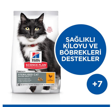 Hill's Science Plan Kısırlaştırılmış 7 Yaşlı Tavuklu Kedi Maması 1.5 KG  | SRC: Barcode: 052742935300