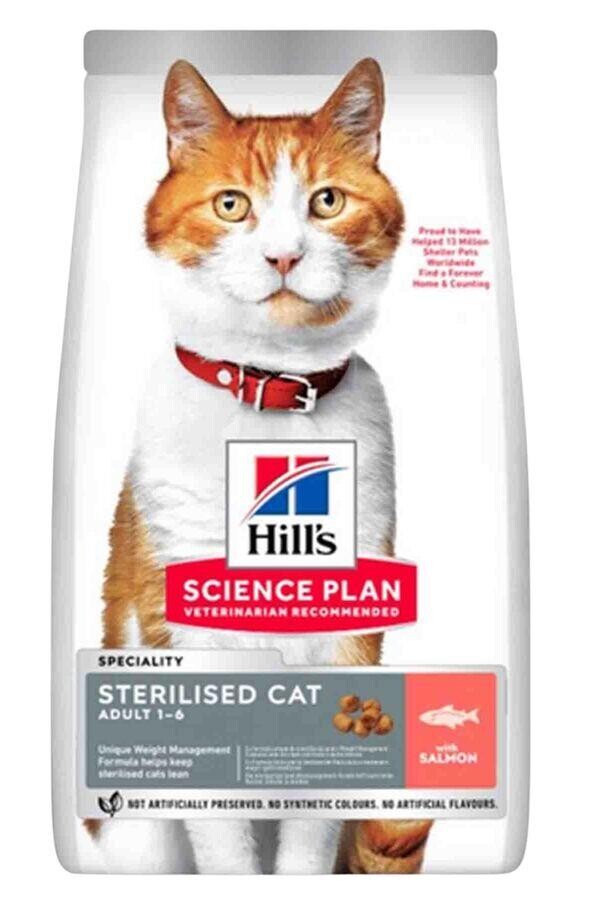 Hill's Science Plan Kısırlaştırılmış Yetişkin Somonlu Kedi Maması 13 KG + 2 KG  | SRC: Barcode: 052742071541
