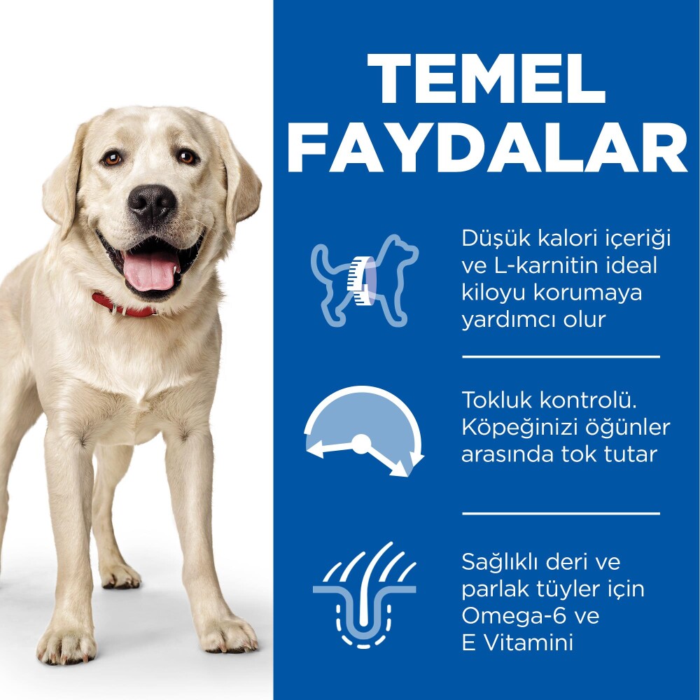 Hill's Science Plan Light Yetişkin Büyük Irk Tavuklu Köpek Maması 14 KG  | SRC: Barcode: 052742025902