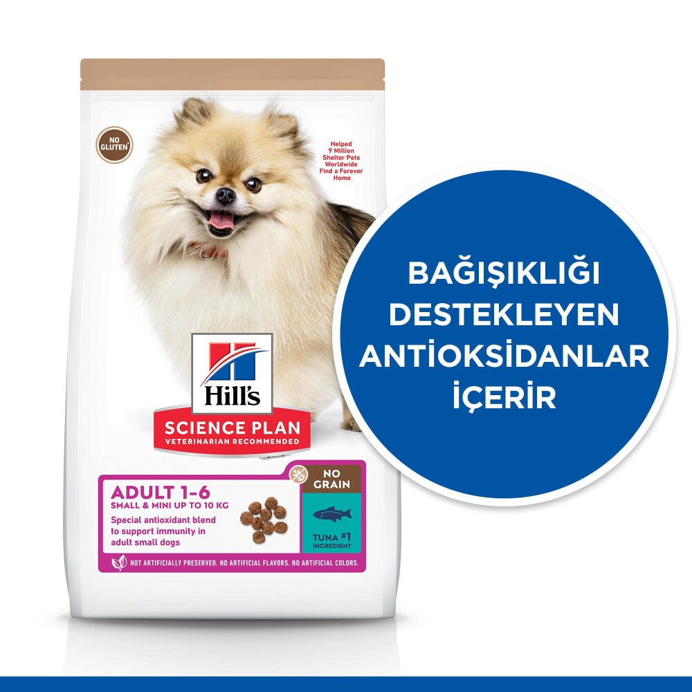 Hill's Science Plan Tahılsız Ton Balıklı Mini Yetişkin Köpek Maması 6 KG  | SRC: Barcode: 052742037530