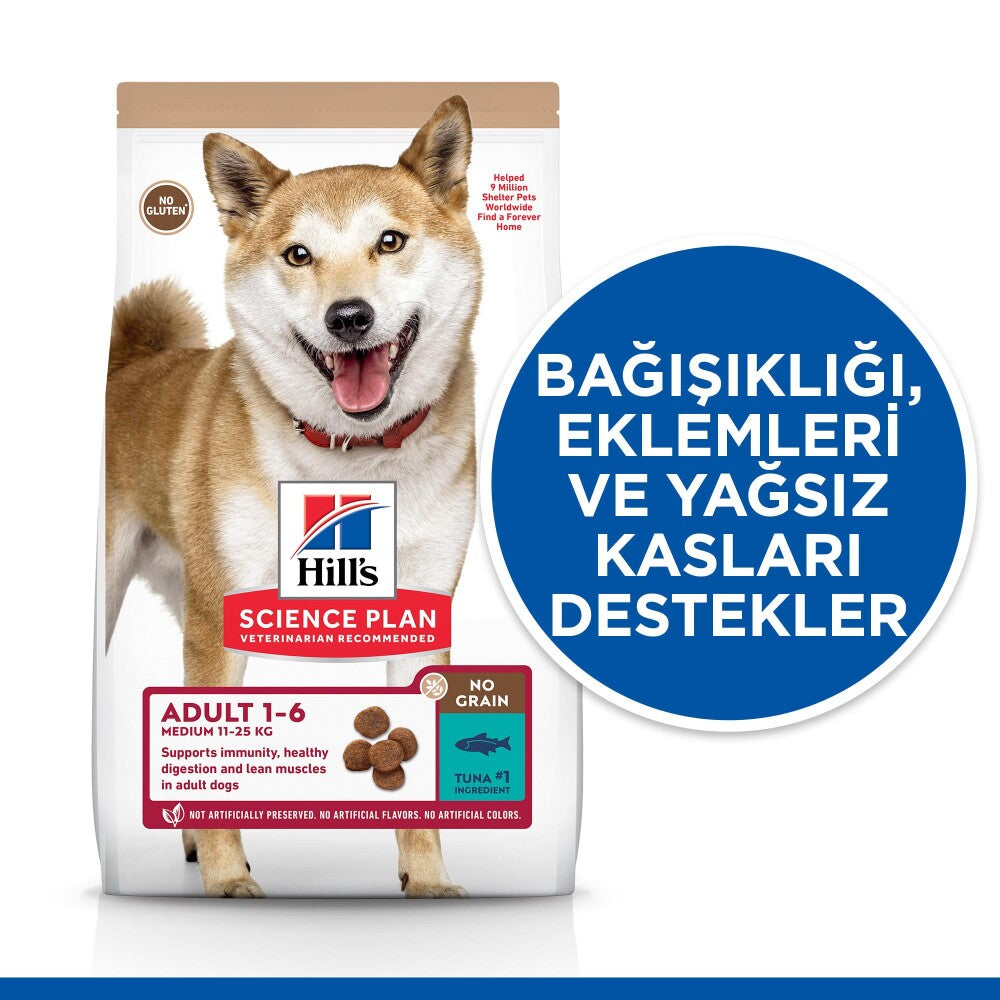 Hill's Science Plan Ton Balıklı Tahılsız Yetişkin Kuru Köpek Maması 12 KG  | SRC: Barcode: 052742037493
