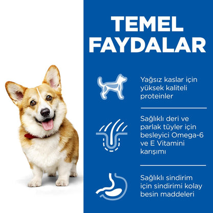 Hill's Science Plan Yetişkin Küçük Ve Mini Irk Tavuklu Köpek Maması 1.5 KG  | SRC: Barcode: 052742059495
