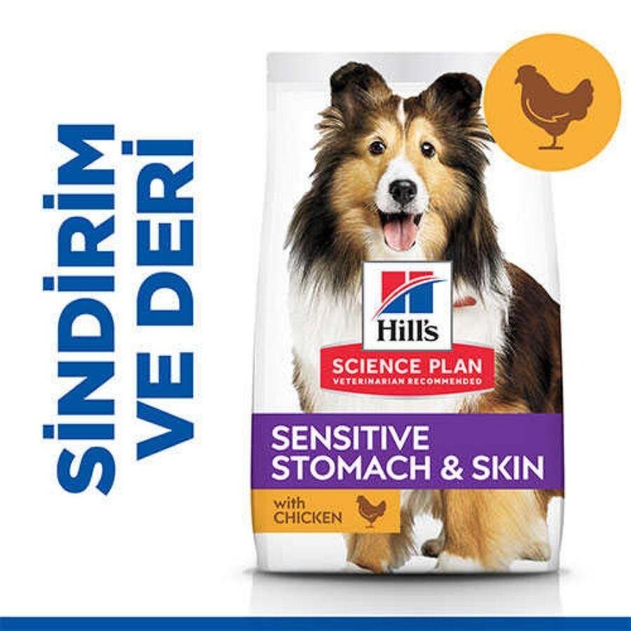Hill's Science Plan Sensitive Skin Tavuklu Orta Irk Yetişkin Köpek Maması 14 KG  | SRC: Barcode: 0052742026091
