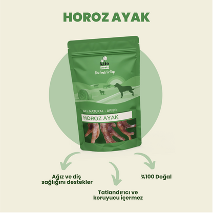 Horoz Ayak Çiğnemelik Köpek Ödül Maması