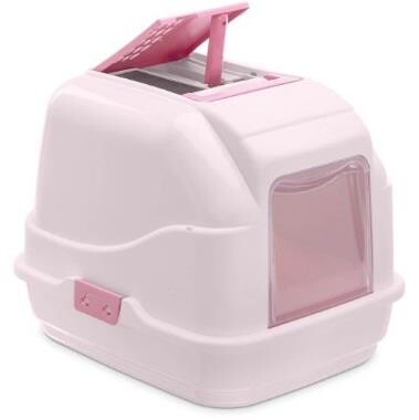 Imac Easy Cat Filtreli Kapılı Kedi Tuvalet Kabı PEMBE  | SRC: Barcode: 8021799403447