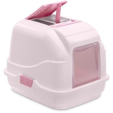 Imac Easy Cat Filtreli Kapılı Kedi Tuvalet Kabı PEMBE  | SRC: Barcode: 8021799403447