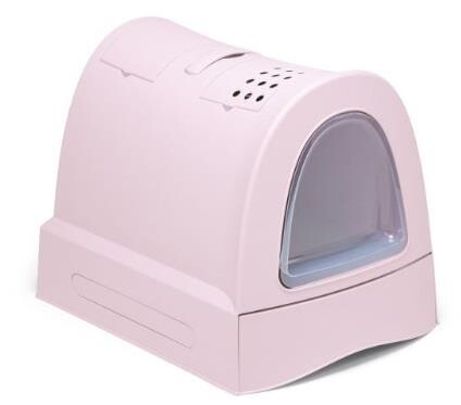 Imac Zuma Çekmeceli Kapalı Kedi Tuvaleti 56 CM PEMBE  | SRC: Barcode: 8021799414658