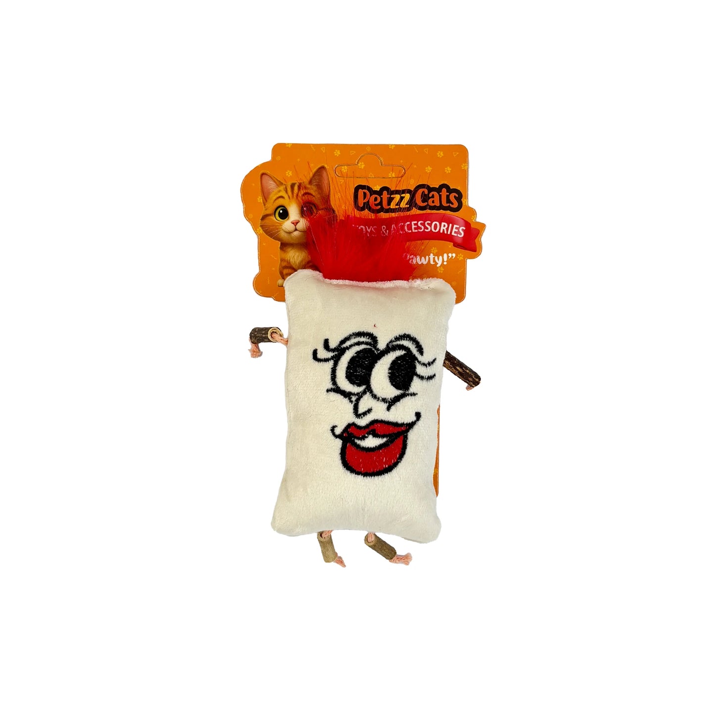 PetzzCats Mrs. Mata Matatabi ve Çıngırak Sesli Peluş Kedi Oyuncağı