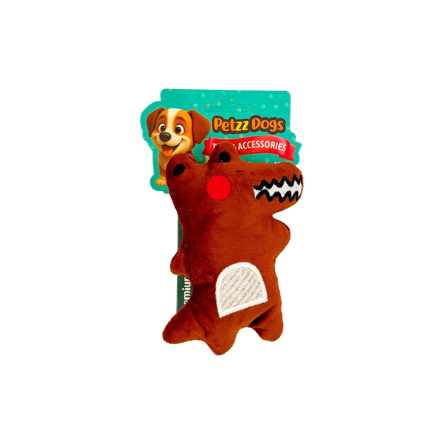 PetzzDogs Timy Sesli Dayanıklı Peluş Köpek Çiğneme Oyuncağı