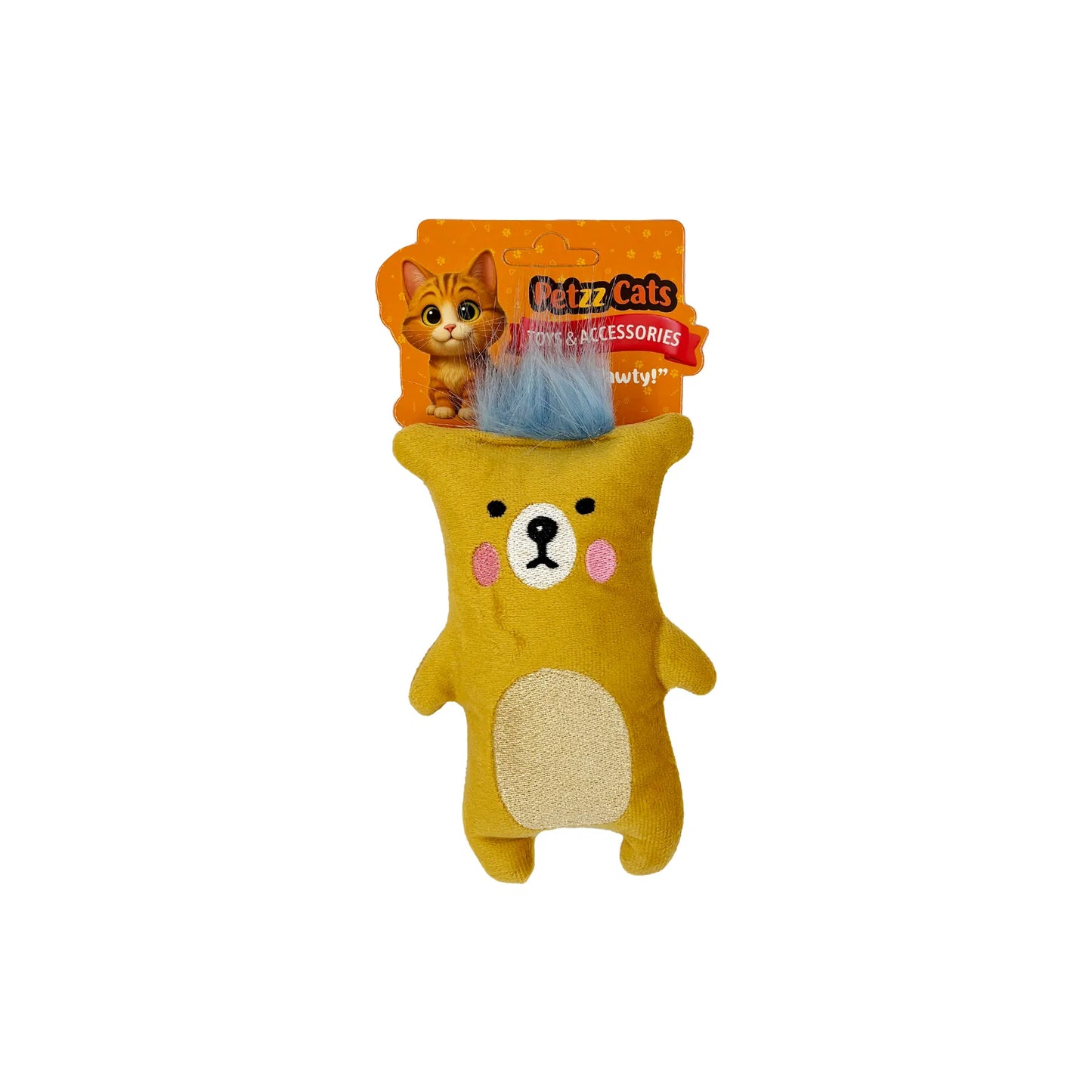 PetzzCats Bear Matatabi ve Çıngırak Sesli Peluş Kedi Oyuncağı