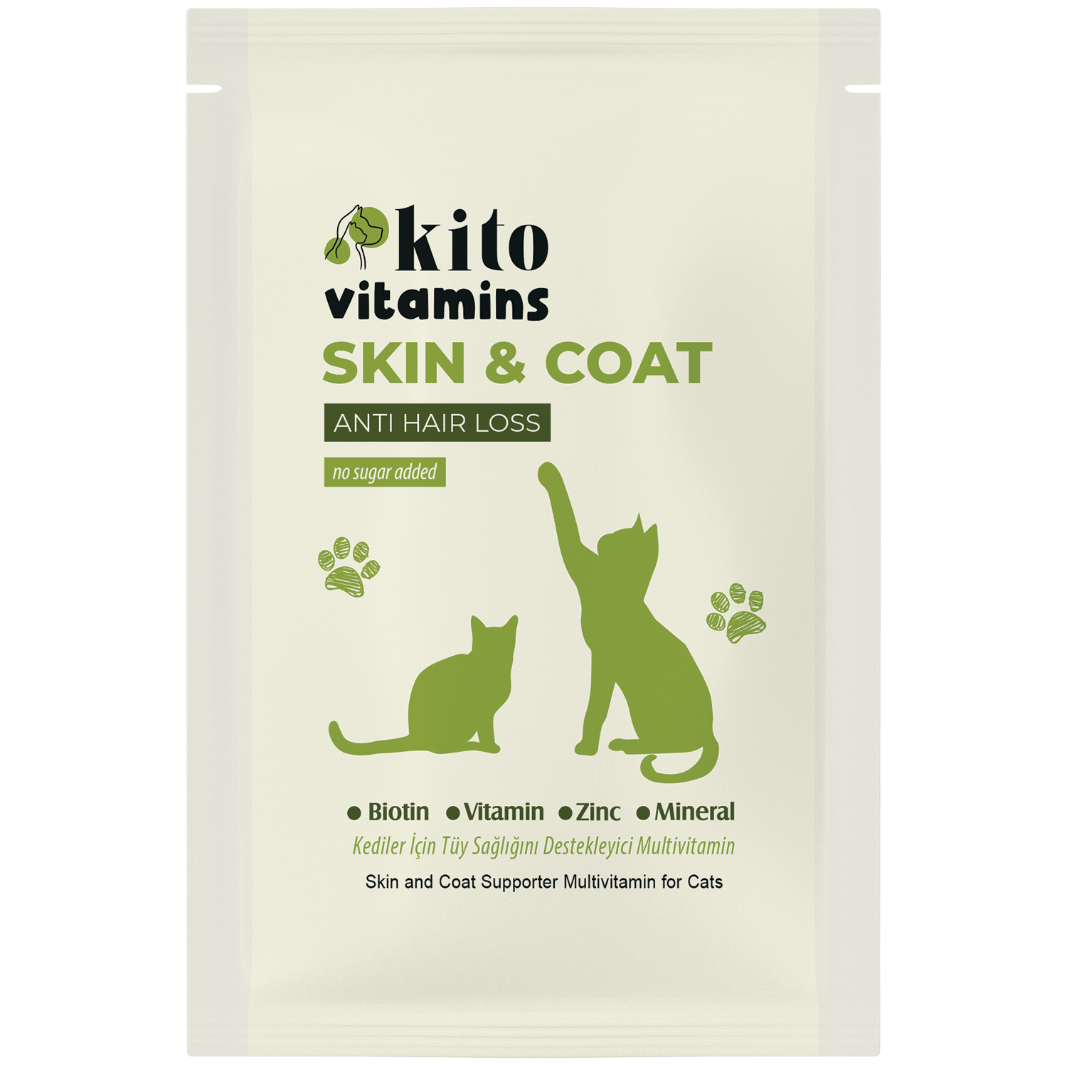 Kediler İçin Skin & Coat