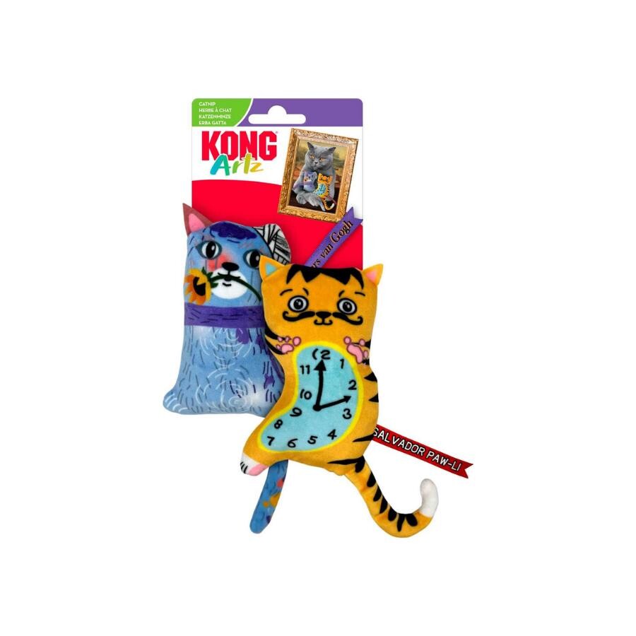 Kong Artz Dali/van Gogh Peluş Kedi Oyuncağı 2 'LI  | SRC: Barcode: 035585530055
