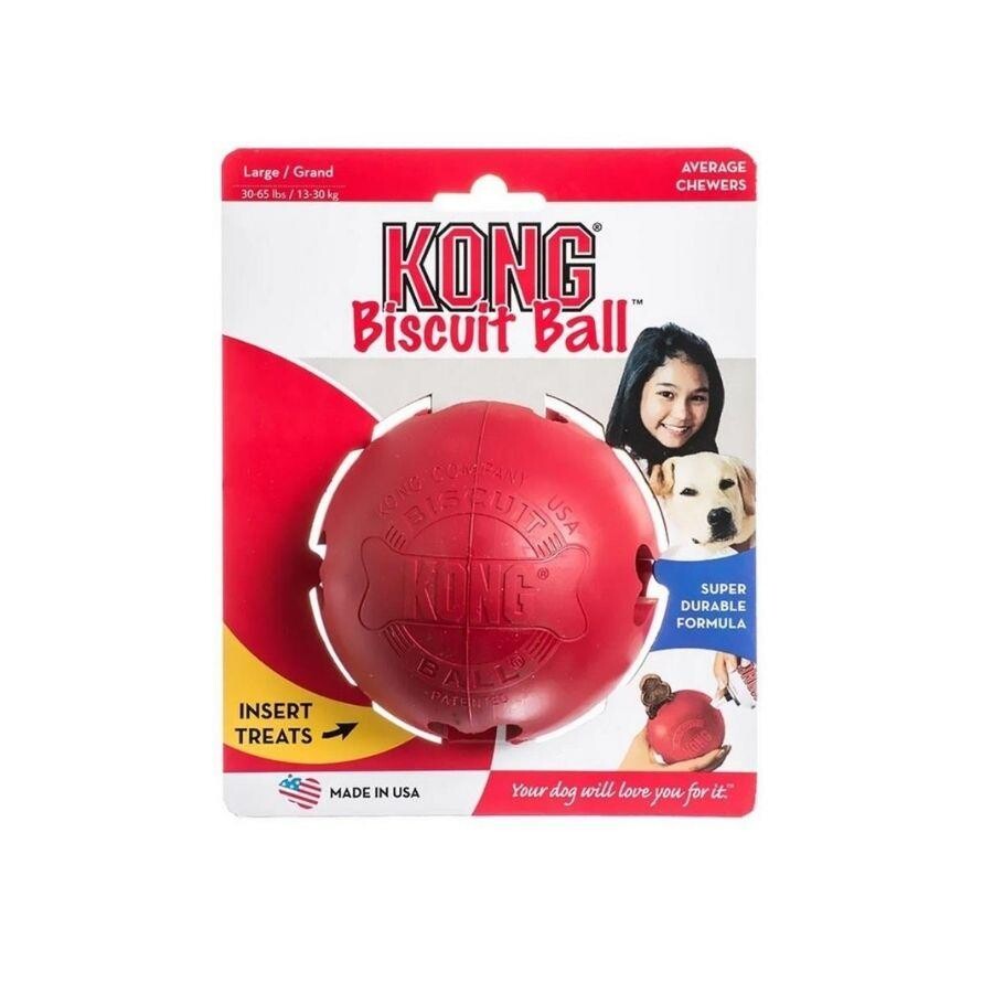 Kong Biscuit Ball Top Şeklinde Köpek Oyuncağı L  | SRC: Barcode: 0035585111179